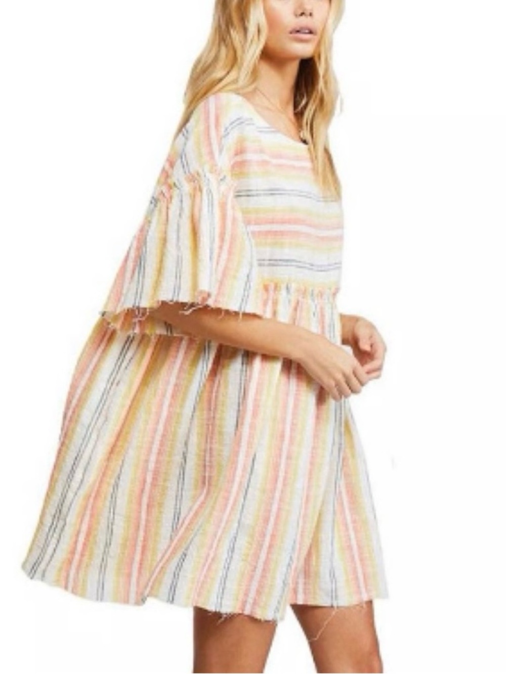 Free People Summer Nights Striped Dress Size S